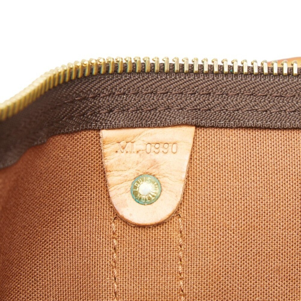 LOUIS VUITTON Brown Monogram Leather Keepall 50 Boston Bag - Picture 10 of 10